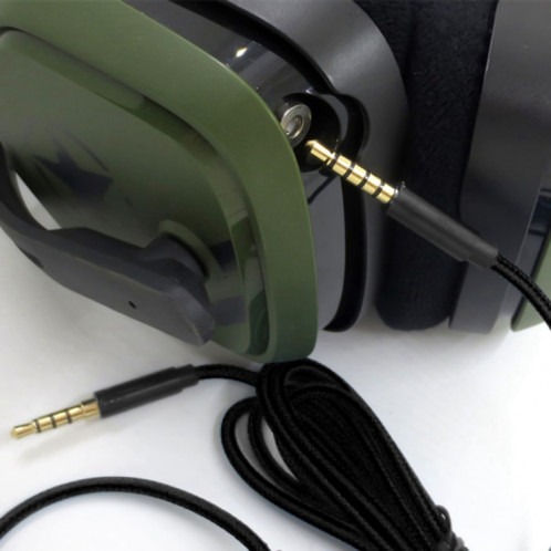 ZS0193 Câble audio pour casque pour Logitech Astro A10 A40 (Noir) SH159B347-05