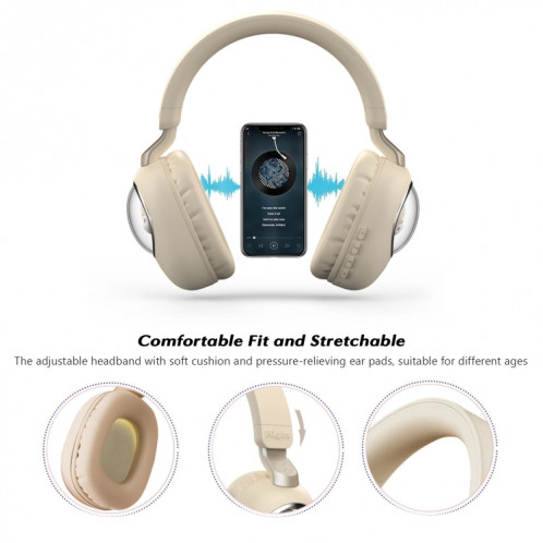 B4 RGB Cartoon Stereo Headset Wireless Bluetooth Headphones (Pink) SH201F621-06