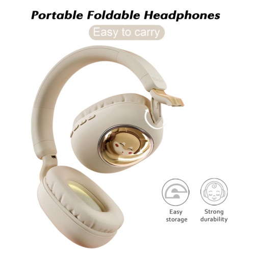 B4 RGB Cartoon Stereo Headset Wireless Bluetooth Headphones (Pink) SH201F621-06