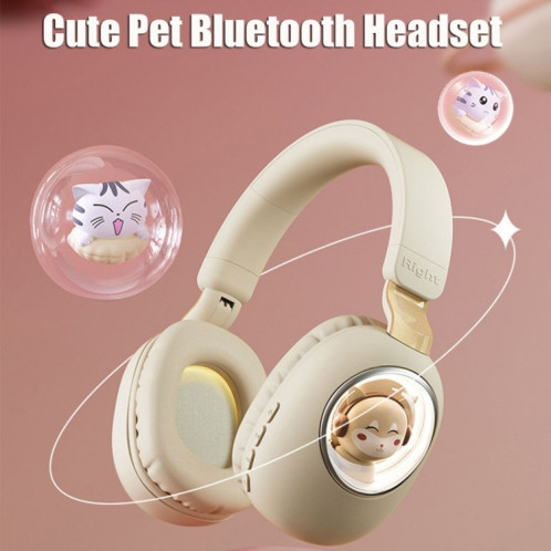 B4 RGB Cartoon Stereo Headset Wireless Bluetooth Headphones (Pink) SH201F621-06
