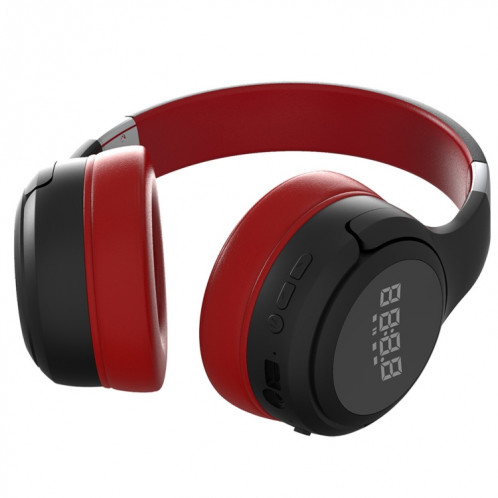 ZEALOT B28 Bandeau pliant Casque de musique stéréo Bluetooth avec écran (rouge) SZ635R1246-014