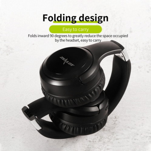 ZEALOT B28 Bandeau pliant Casque de musique stéréo Bluetooth avec écran (vert foncé) SZ35DG664-014