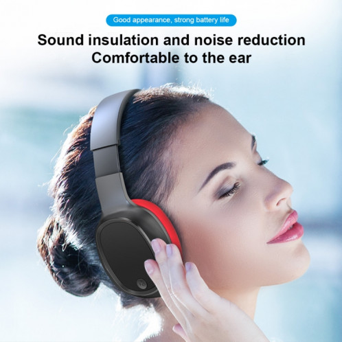 WK M8 Bluetooth 5.0 Fashion Design Music Casque Bluetooth, carte de soutien TF (rouge) SW612R303-010