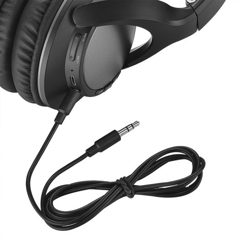 BTH-803 Casque d'écoute sans fil pliable Bluetooth V4.1 avec son stéréo (noir) SH605B1117-08
