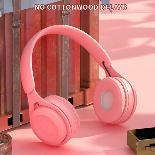 Casque Bluetooth Macaron de qualité sonore Y08 Hifi, prend en charge les appels et la carte TF et 3,5 mm AUX (blanc) SH256W274-011