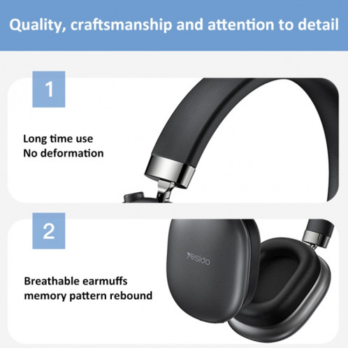 Casque Bluetooth à réduction de bruit Yesido EP05 SY78901455-011