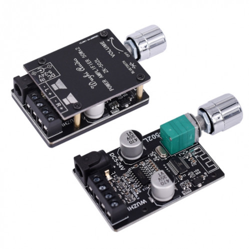 ZK-502L Bluetooth 5.0 12 / 24V Stéréo Stéréo Stéréo Stéréo Digital Ampplificateur Ampplificateur 50WX2 Bluetooth amplificateur amplificateur, sans coque SH8515331-07