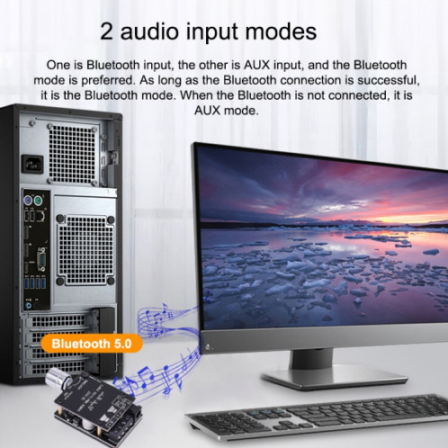 ZK-502L Bluetooth 5.0 12 / 24V Stéréo Stéréo Stéréo Stéréo Digital Ampplificateur Ampplificateur 50WX2 Bluetooth amplificateur amplificateur, sans coque SH8515331-07