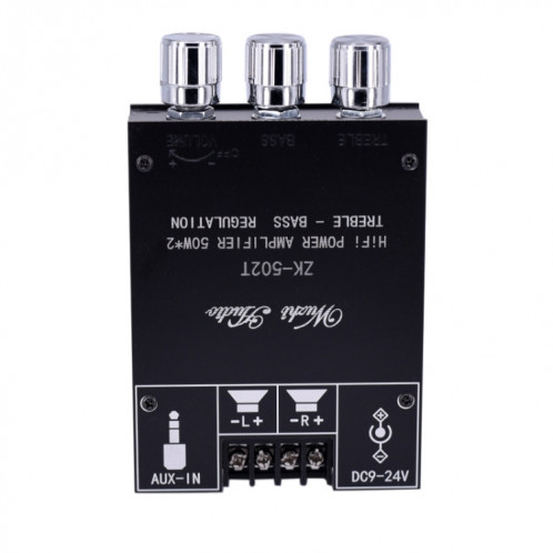 ZK-502T Bluetooth 5.0 50W x 2 Sans fil TPA3116D2 Stéréo HIFI Classe D Amplificateur d'amplificateur STEREO AUDIO AMP Amplificador SH85171690-07