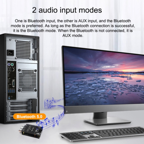 ZK-502T Bluetooth 5.0 50W x 2 Sans fil TPA3116D2 Stéréo HIFI Classe D Amplificateur d'amplificateur STEREO AUDIO AMP Amplificador SH85171690-07