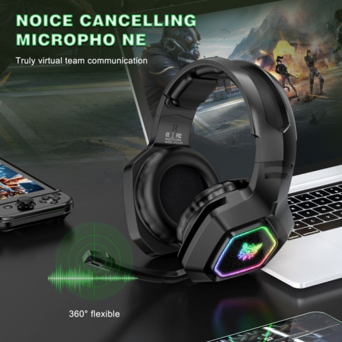 Casque Bluetooth sans fil ONIKUMA B100 Bluetooth 5.3 avec microphone (noir) SO598B1980-010