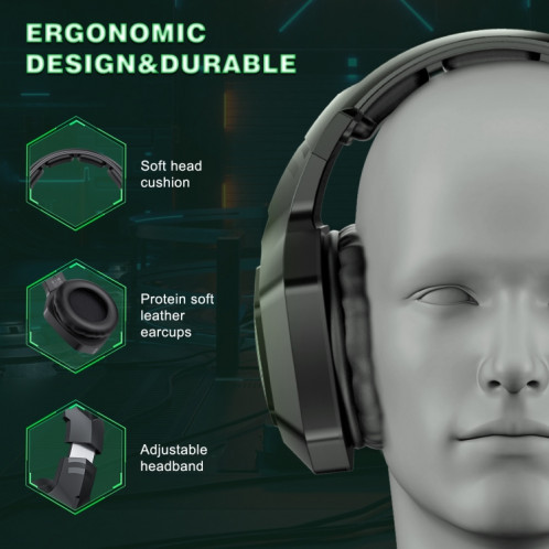 Casque Bluetooth sans fil ONIKUMA B100 Bluetooth 5.3 avec microphone (noir) SO598B1980-010