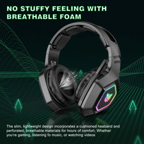 Casque Bluetooth sans fil ONIKUMA B100 Bluetooth 5.3 avec microphone (noir) SO598B1980-010