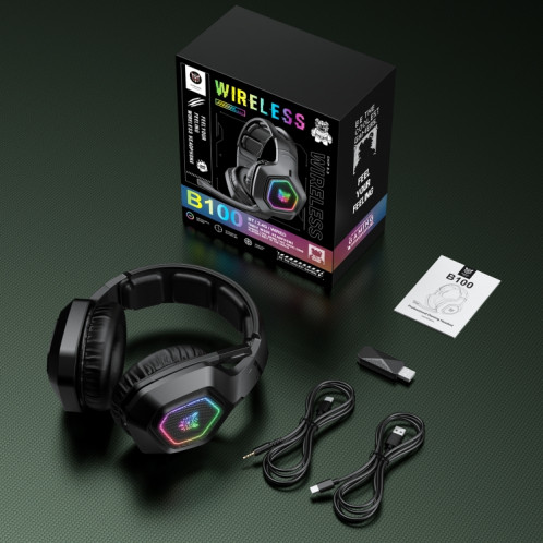 Casque Bluetooth sans fil ONIKUMA B100 Bluetooth 5.3 avec microphone (noir) SO598B1980-010