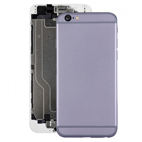 iPartsBuy pour iPhone 6 couvercle du boîtier complet avec bouton d'alimentation et bouton de volume câble Flex (gris) SI065H814-06