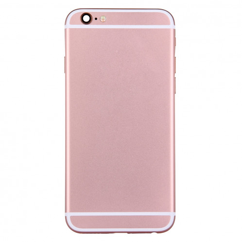 iPartsBuy pour iPhone 6 couvercle du boîtier complet avec bouton d'alimentation et bouton de volume câble Flex (or rose) SI65RG343-06