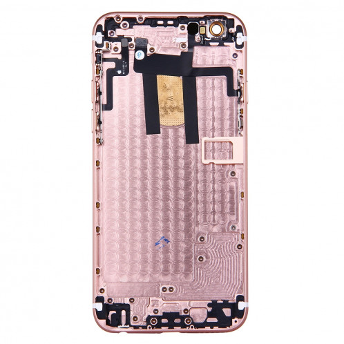 iPartsBuy pour iPhone 6 couvercle du boîtier complet avec bouton d'alimentation et bouton de volume câble Flex (or rose) SI65RG343-06