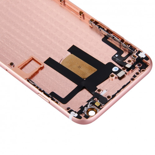 iPartsBuy pour iPhone 6 couvercle du boîtier complet avec bouton d'alimentation et bouton de volume câble Flex (or rose) SI65RG343-06