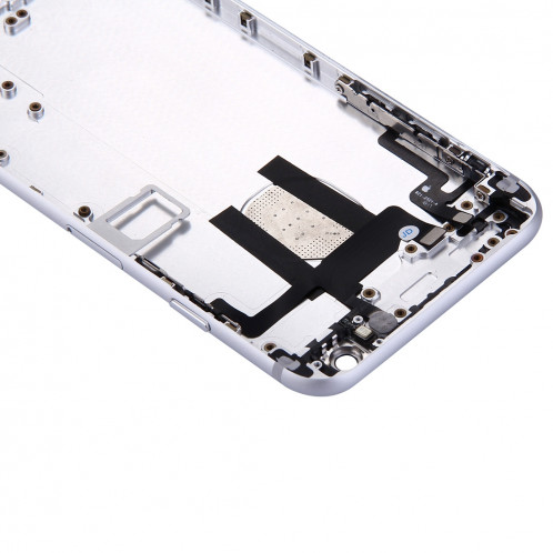 iPartsBuy pour iPhone 6 pleine couverture arrière de logement avec le bouton de puissance et le bouton de volume câble de câble (argent) SI065S214-06