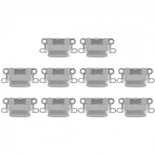 10 PCS Connecteur de Port de Charge pour iPhone 6 / 6S (Gris) SH250H1969-04