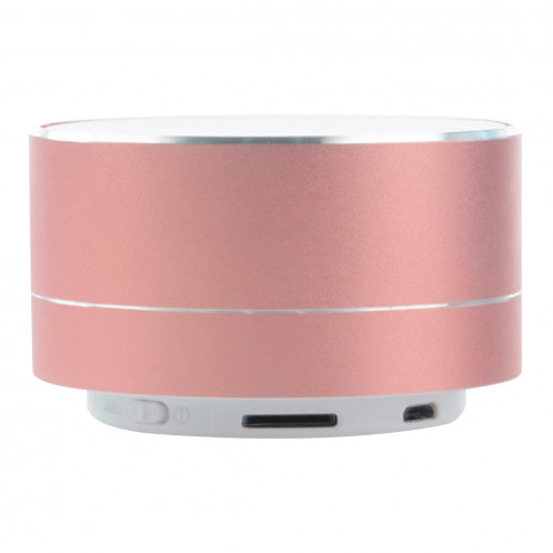 Mini haut-parleur stéréo portable Bluetooth A10, avec micro et LED intégrés, prise en charge des appels mains libres et carte TF, Bluetooth Distance: 10 m (or rose) SH50RG1369-011