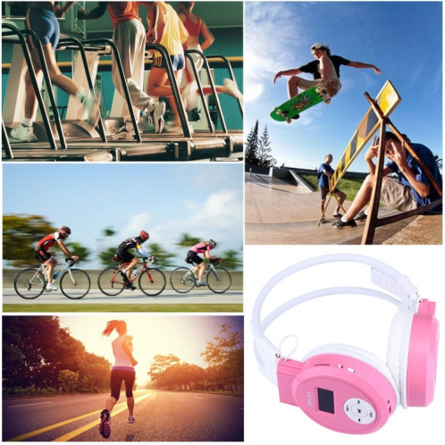 Casque d'écoute de sport sans fil HiFi stéréo pliable SH-S1 avec écran LCD pour afficher les informations de piste et la carte SD / TF, Pour les téléphones intelligents et iPad et ordinateur portable et ordinateur SH997F65-08