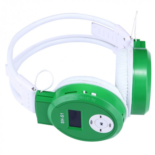 SH-S1 casque de sport sans fil stéréo HiFi pliant avec écran LCD pour afficher les informations de piste et la carte SD / TF, Pour les téléphones intelligents et iPad et ordinateur portable et ordinateur portable et SH997G1213-08