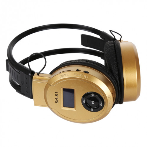 Casque d'écoute de sport sans fil HiFi stéréo pliable SH-S1 avec écran LCD pour afficher les informations de piste et la carte SD / TF, Pour les téléphones intelligents et iPad et ordinateur portable et ordinateur SH997J1545-09