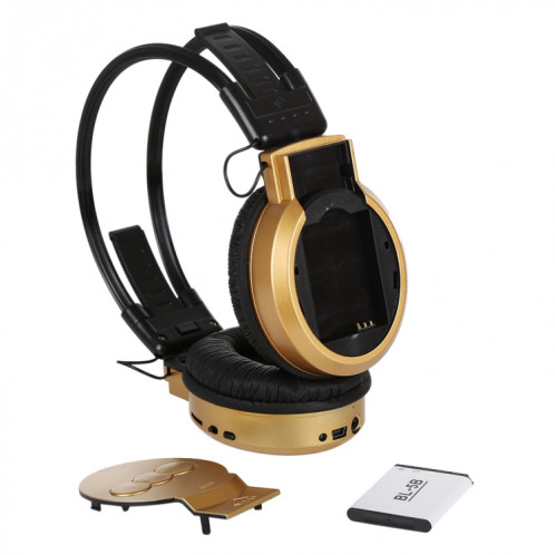 Casque d'écoute de sport sans fil HiFi stéréo pliable SH-S1 avec écran LCD pour afficher les informations de piste et la carte SD / TF, Pour les téléphones intelligents et iPad et ordinateur portable et ordinateur SH997J1545-09