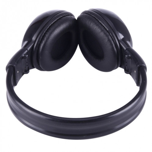 BS-N65 Headband Casque d'écoute sans fil HiFi stéréo pliant avec écran LCD et fente pour carte TF et voyant LED et fonction FM (noir) SH364B84-08