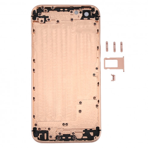 iPartsBuy 5 en 1 Housse de boîtier en métal avec apparence imitation de l'iPhone X pour iPhone 6, y compris la couverture arrière et le plateau de carte et le contrôle de volume Touche de clé et SI1JWL1857-08