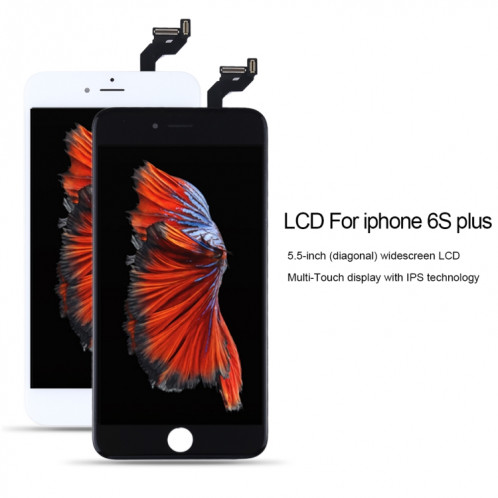 Ecran LCD d'origine et Digitizer Full Assembly pour iPhone 6S Plus (Noir) SH035B24-015