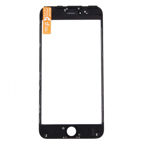 iPartsAcheter pour iPhone 6s Plus Lentille extérieure en verre de l'écran avant avec cadre avant de l'écran LCD et OCA Optically Clear Adhesive (Noir) SI500B1504-06