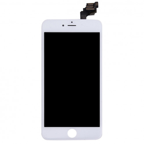 iPartsBuy 4 en 1 pour iPhone 6 Plus (caméra frontale + LCD + cadre + pavé tactile) Assemblage de numériseur (blanc) SI030W746-08