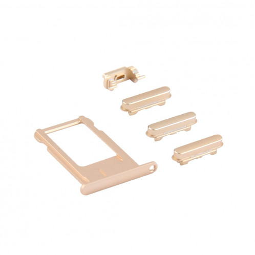 iPartsBuy 4 en 1 pour iPhone 6 Plus (plateau de carte + touche de contrôle du volume + bouton d'alimentation + touche de vibreur interrupteur muet) (or) SI812J465-03