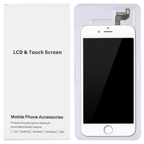 50 PCS Ecran LCD et Digitizer Assemblage Complet Carton Blanc Emballage Boîte pour iPhone 6s Plus et 6 Plus SH1143322-05