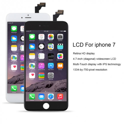 Écran LCD d'origine et numériseur complet pour iPhone 6 Plus (blanc) SH154W873-015