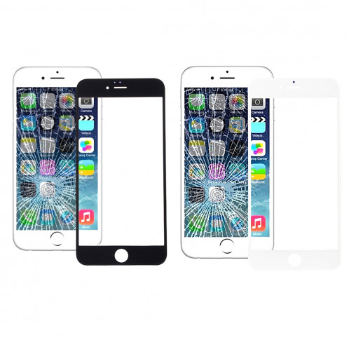 5 PCS Noir + 5 PCS Blanc iPartsAcheter pour iPhone 6s et 6 Écran Avant Lentille En Verre Extérieur S570FF1732-08
