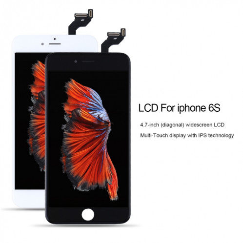Écran LCD d'origine et numériseur complet pour iPhone 6S (blanc) SH236W781-015