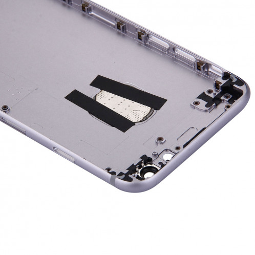 iPartsAcheter 5 en 1 pour iPhone 6s (couverture arrière + porte-cartes + touche de contrôle du volume + bouton d'alimentation + touche de vibreur interrupteur muet) couvercle du boîtier Assemblée complète (gris) SI36HL1517-06