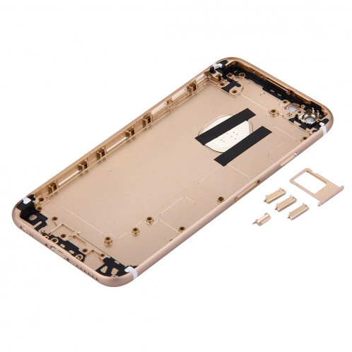 iPartsAcheter 5 en 1 pour iPhone 6s (couverture arrière + porte-cartes + touche de contrôle du volume + bouton d'alimentation + touche de vibreur interrupteur muet) pleine couverture de boîtier d'Assemblée SI36JL1609-06