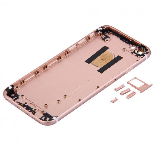 iPartsAcheter 5 en 1 pour iPhone 6s (couverture arrière + plateau de carte + touche de contrôle du volume + bouton d'alimentation + touche de vibreur interrupteur muet) couvercle du boîtier Assemblée complète SI6RGL27-06