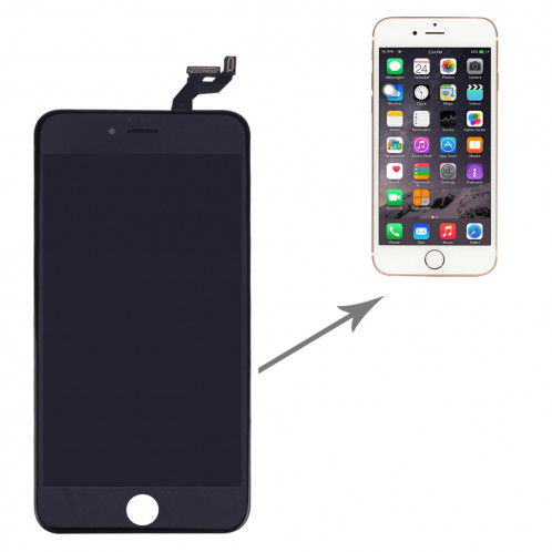 iPartsBuy 3 en 1 pour iPhone 6s (LCD + Frame + Touch Pad) Assembleur de numériseur (Noir) SI588B413-07