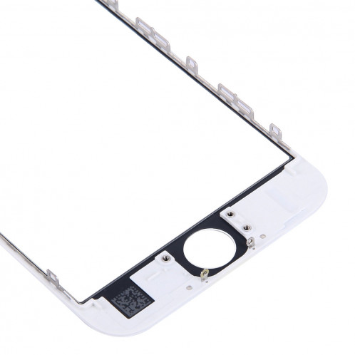 iPartsBuy pour l'écran avant de l'iPhone 6s lentille en verre extérieure avec le cadre avant de cadre d'écran d'affichage à cristaux liquides et l'adhésif optiquement clair d'OCA (blanc) SI500W394-06
