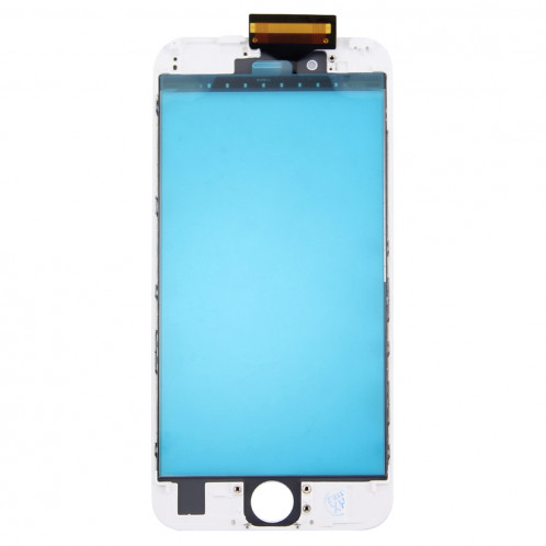 iPartsBuy pour l'écran tactile de Digitizer d'écran de l'iPhone 6s avec le cadre avant de cadre d'écran d'affichage à cristaux liquides et l'adhésif optiquement clair d'OCA (blanc) SI580W157-06