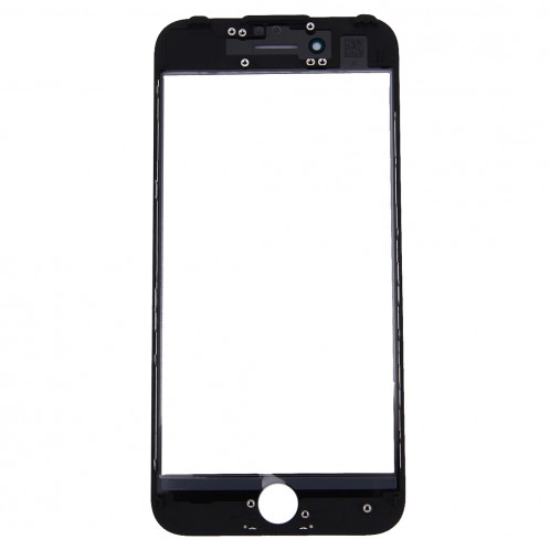 iPartsBuy 2 en 1 pour iPhone 7 (lentille frontale en verre d'origine avant + cadre d'origine) (Noir) SI011B552-06