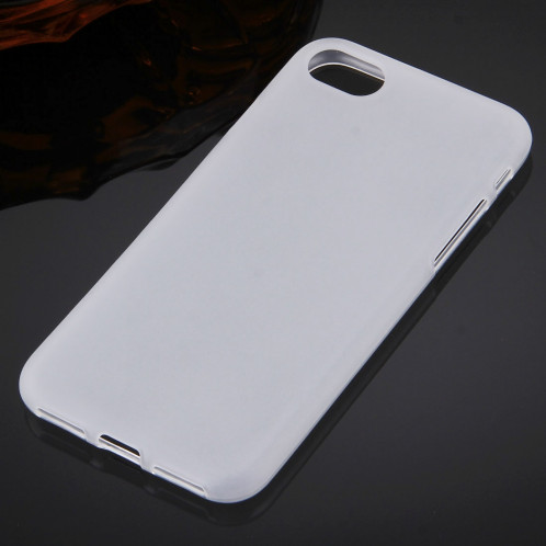 Pour étui de protection arrière en TPU couleur unie pour iPhone 8 et 7 (blanc) SP056W1860-07