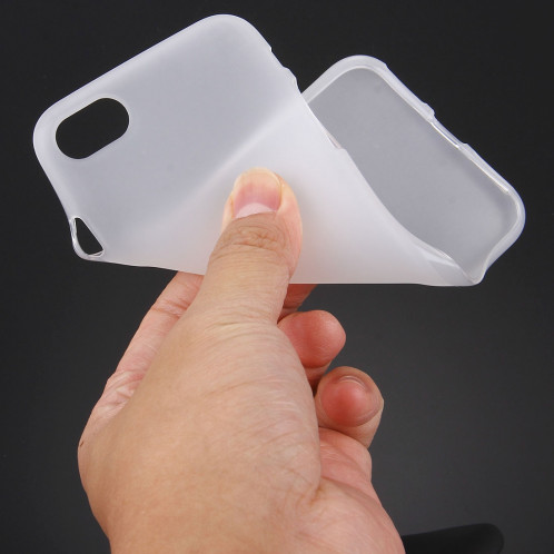 Pour étui de protection arrière en TPU couleur unie pour iPhone 8 et 7 (blanc) SP056W1860-07