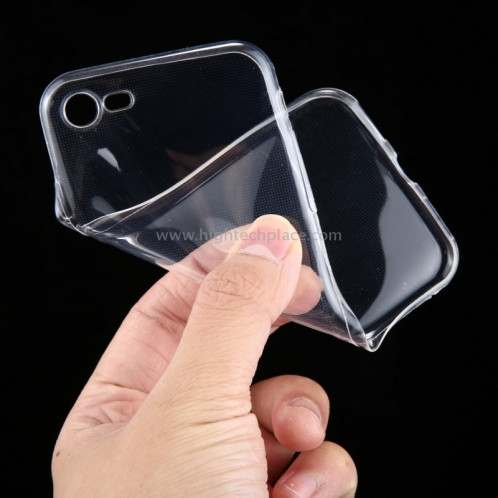 Pour iPhone 8 et 7 0.75mm Ultra-mince Transparent TPU Housse de protection (Transparent) SP066T699-05
