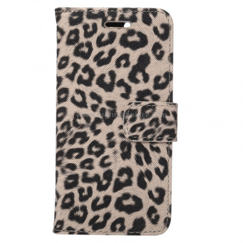 Pour iPhone 8 et 7 Leopard Motif Horizontal Etui en cuir à rabat avec porte-cartes et fentes pour cartes et porte-monnaie (Jaune) SP110Y1650-08